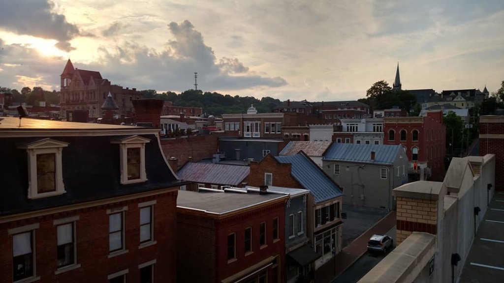 View from above of staunton.