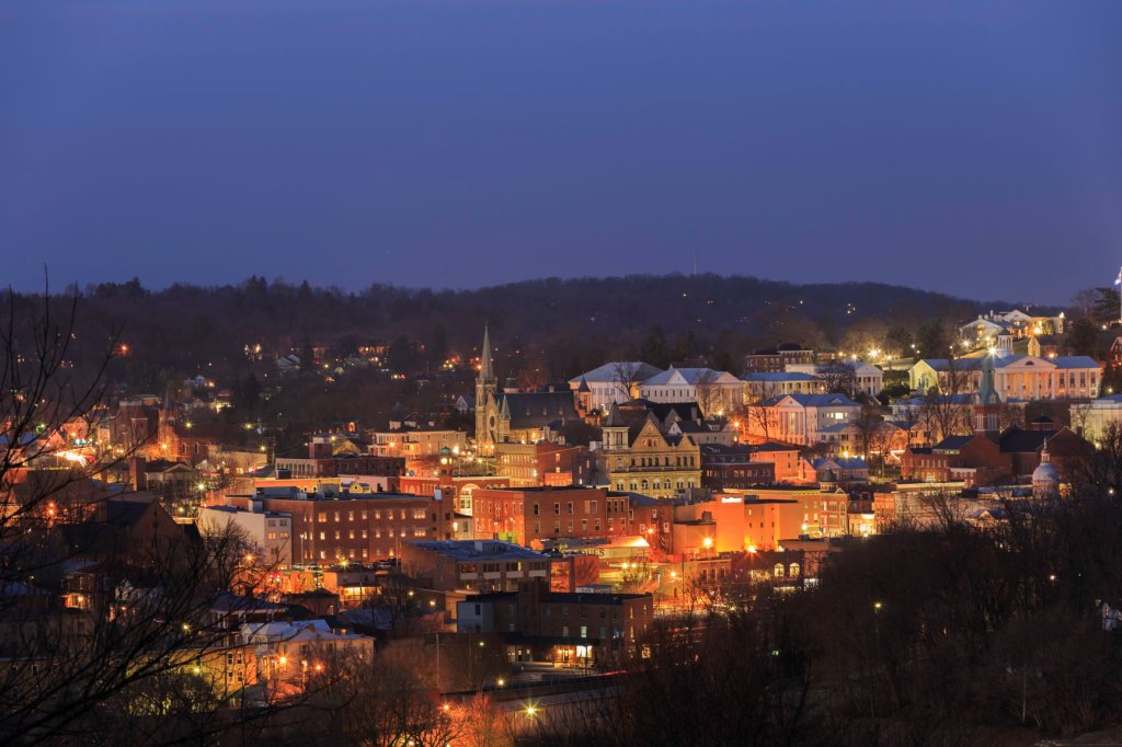 Nighttime rooftops warren faught 2-visit-staunton-va