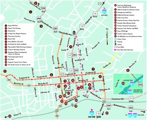 Map of Staunton
