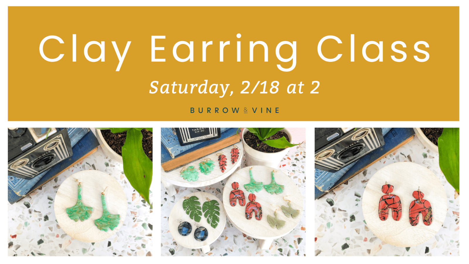 Create your own earrings in at Burrow & Vine in Staunton, VA