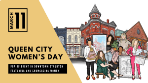 Queen City Women's Day poster in Staunton, VA
