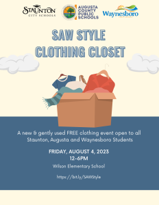 SAW Style Clothing Closet Flyer 2023-visit-staunton-va