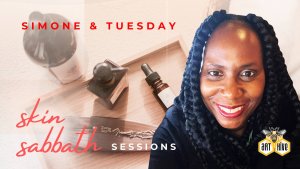 Simone shines in the Tuesday Skin Saathah sessions, highlighting her glowing skin and the lively environment around her