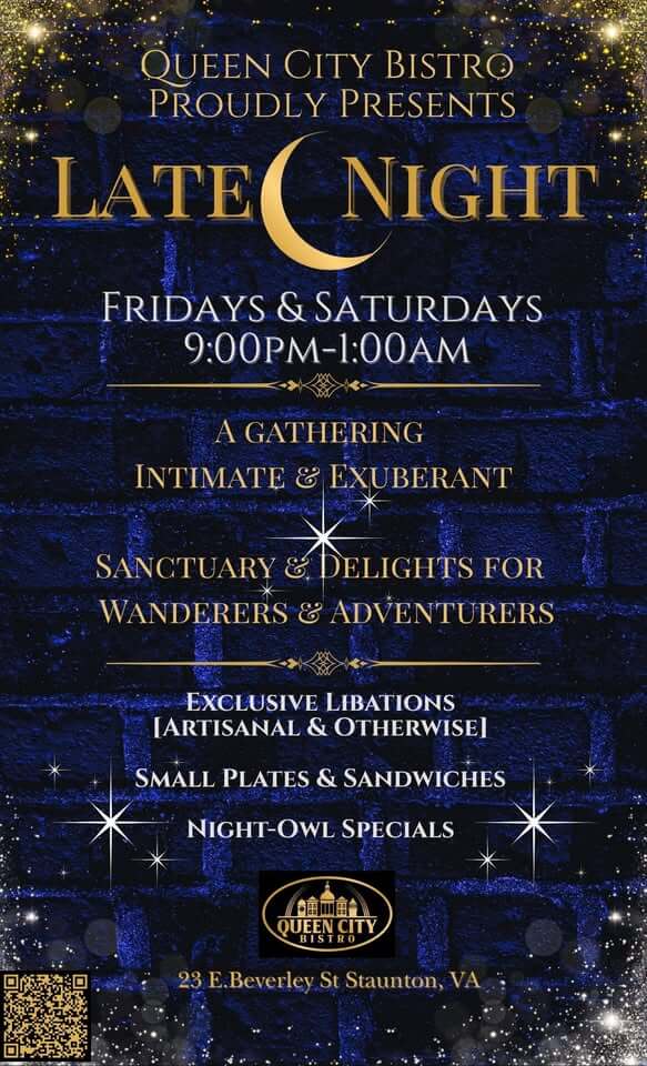event 34431 late night qcb til 1am-visit-staunton-va