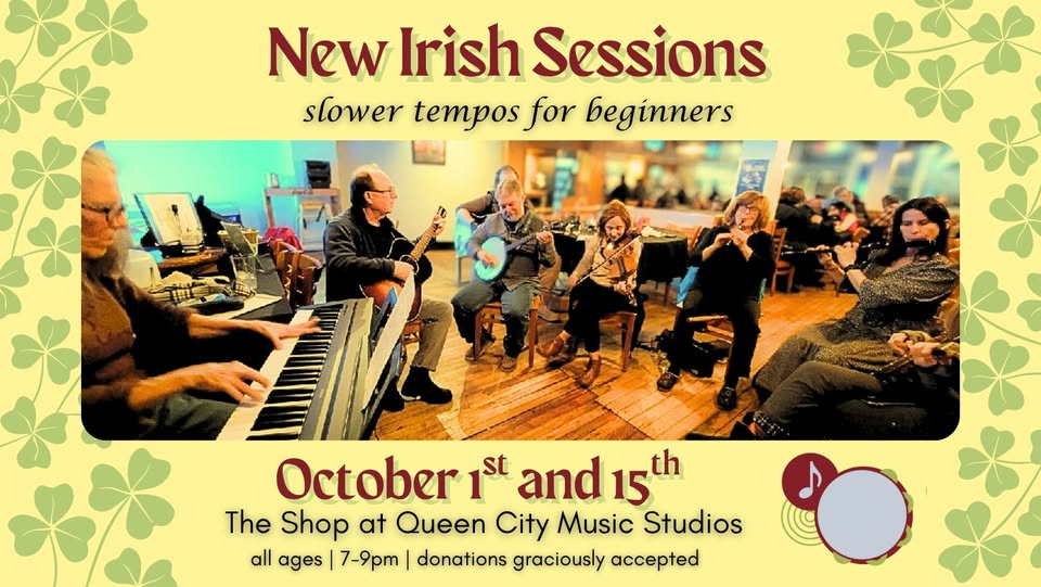Event 36474 novice irish music sessions slower tempos for beginners at queen city music studios-visit-staunton-va