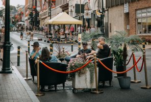 Shop + dine out is ending: sit outside while you can!