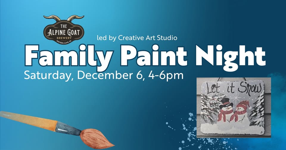 Event 41569 family paint night let it snow-visit-staunton-va