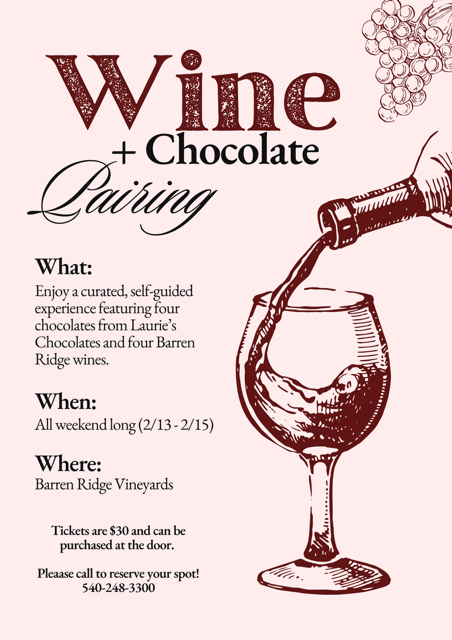 Event 43425 valentines chocolate wine pairing-visit-staunton-va