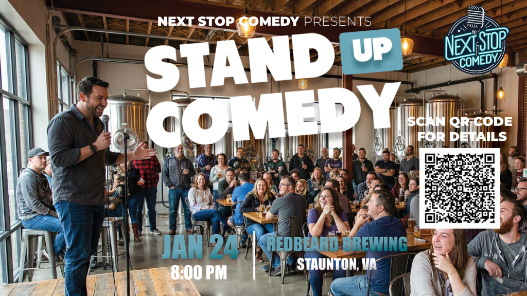 Event 43593 next stop comedy at redbeard brewing-visit-staunton-va
