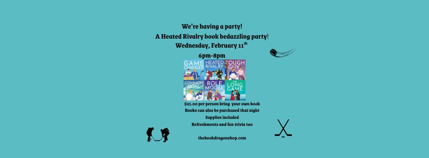 Event 44636 the book dragon shop presents a heated rivalry book bedazzling event-visit-staunton-va