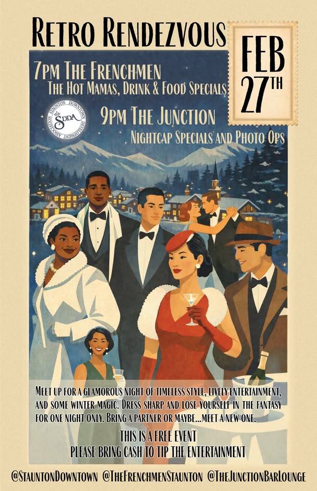 Event 46027 retro rendezvous vintage glam night in downtown staunton-visit-staunton-va