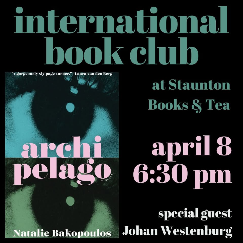 Event 51063 international book club archipelago by natalie bakopoulos-visit-staunton-va