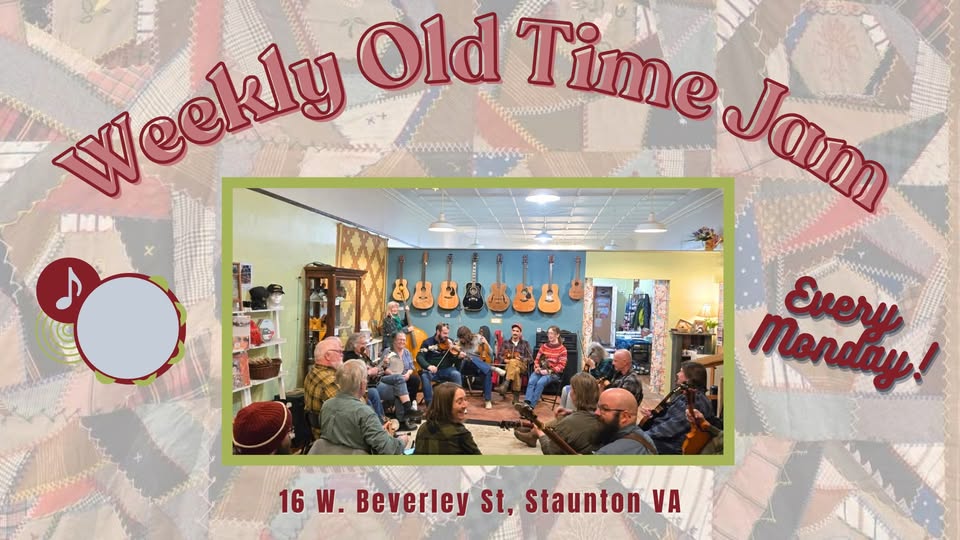 Event 52216 monday old time jam at queen city music studios-visit-staunton-va