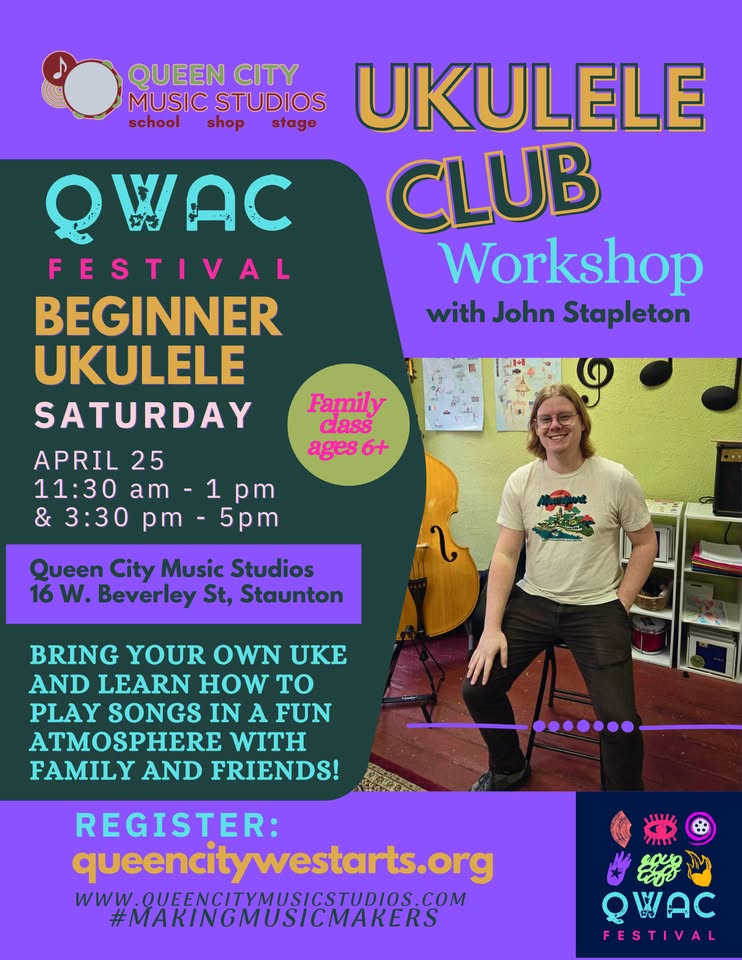Event 53160 ukulele club workshop qcms queen city west arts culture fest-visit-staunton-va