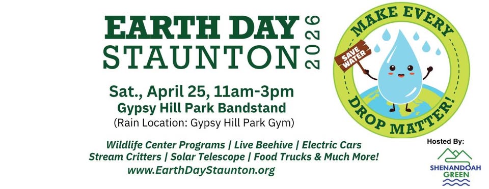 Event 53517 earth day staunton 2026 water make every drop matter-visit-staunton-va