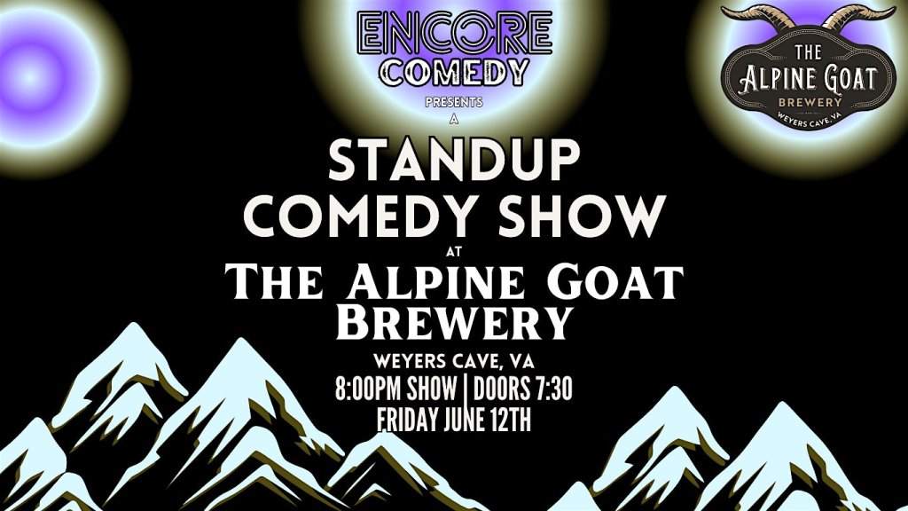 event 57866 standup comedy at the alpine goat brewery weyers cave va-visit-staunton-va