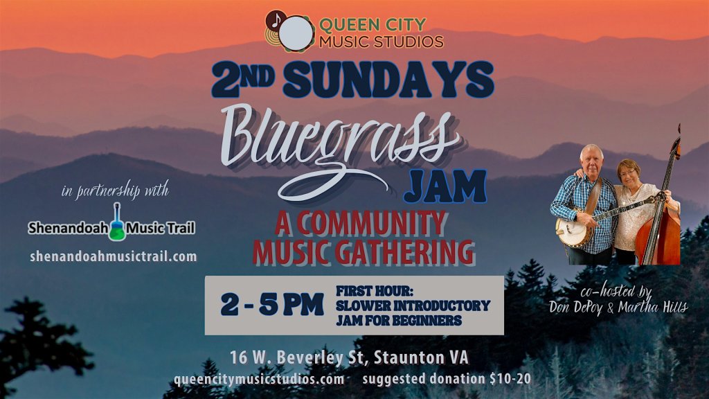 event 58137 qcms presents bluegrass jam monthly on 2nd sundays-visit-staunton-va