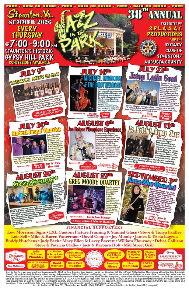 Event 59634 sentimental journey big band at jazz in the park-visit-staunton-va