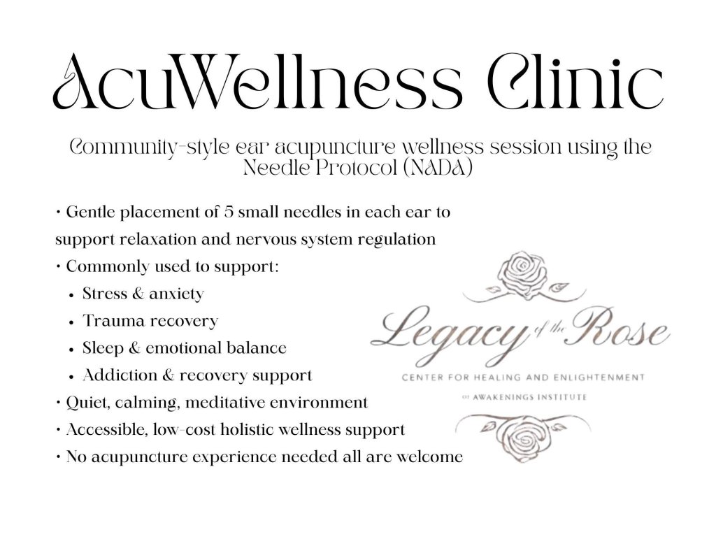 Event 61262 acu wellness clinic at legacy of the rose-visit-staunton-va