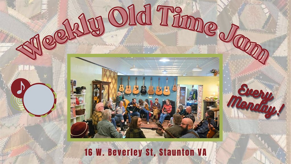 event 63083 monday old time jam at queen city music studios 1-visit-staunton-va