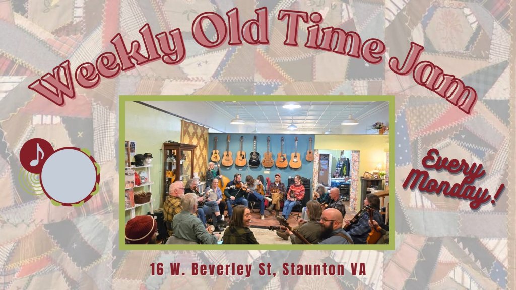 event 63223 monday old time jam at queen city music studios-visit-staunton-va