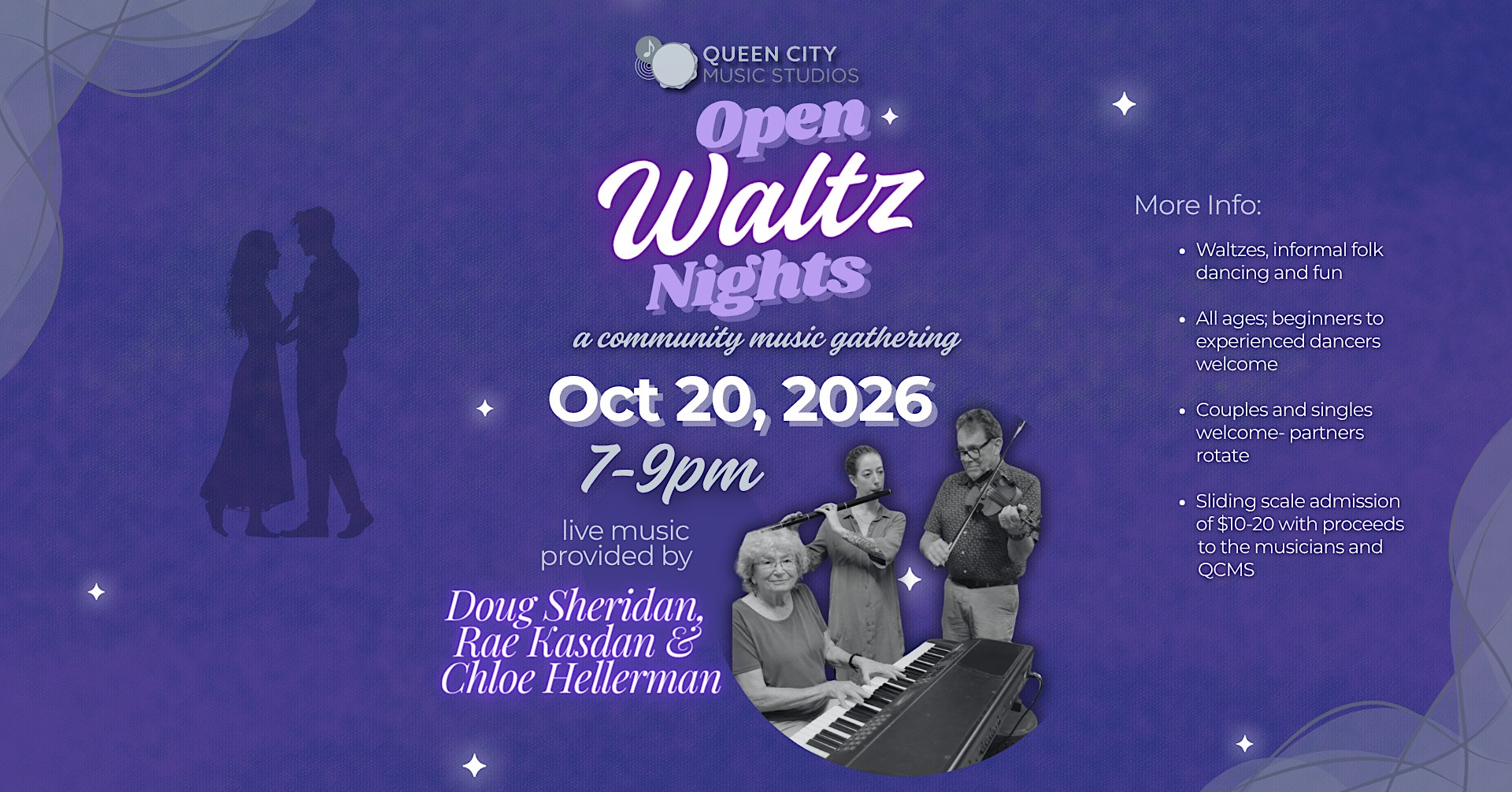 Open Waltz Nights at Queen City Music Studios with Live Band!