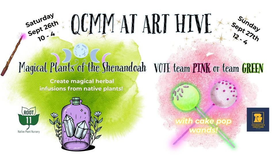 event 63760 qcmm weekend magical plant infusions cake pop wands-visit-staunton-va