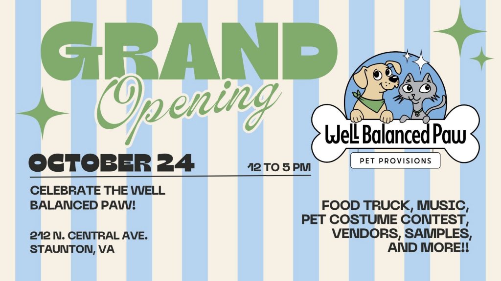 event 63927 grand opening celebration at the well balanced paw-visit-staunton-va